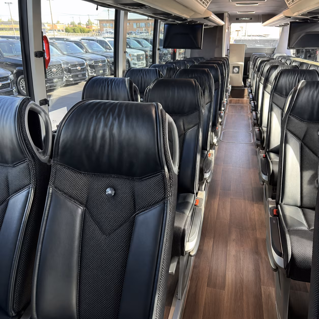 wichita charter bus interior